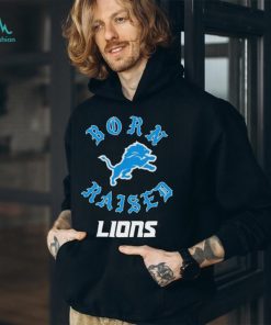 Official Detroit Lions Born X Raised Unisex T shirt