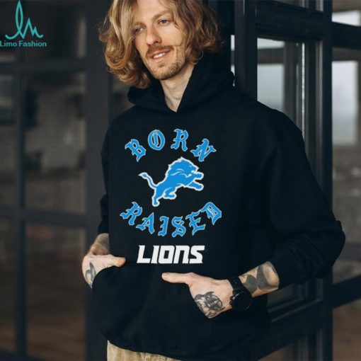 Official Detroit Lions Born X Raised Unisex T shirt