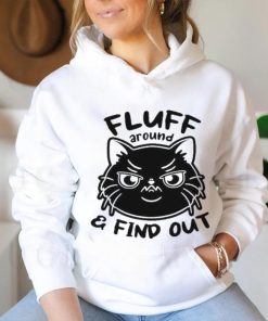 Official Fluff Around And Find Out Funny Black Cat Shirt