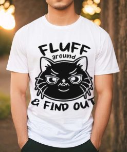 Official Fluff Around And Find Out Funny Black Cat Shirt