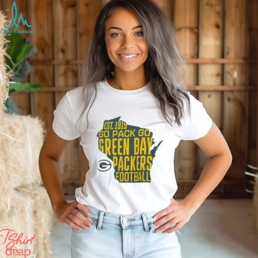 Official Green Bay Packers Fanatics Branded White Big & Tall Hometown Collection Hot Shot Shirt