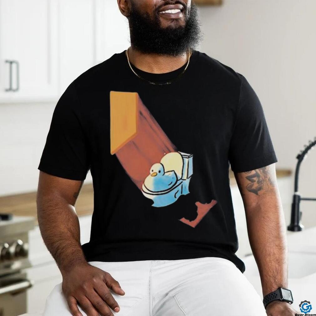 Official Grovy Space Duck On A Toilet Shirt - Limotees