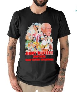 Official Jimmy Buffett 1946 2023 Thank You for the memories signature shirt