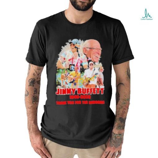 Official Jimmy Buffett 1946 2023 Thank You for the memories signature shirt