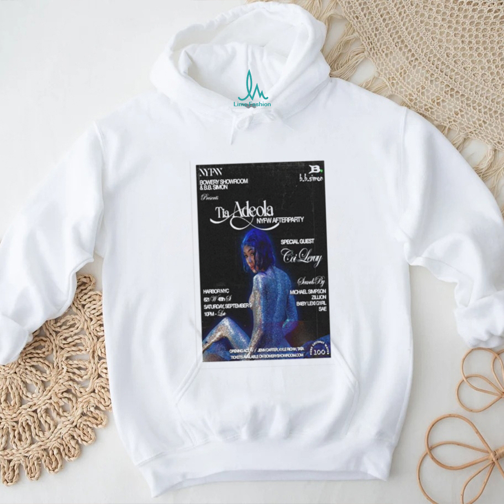 Official Limited Coi Leray Tia Adeola NYFW After Party 2023 Poster T Shirt Official Limited Coi Leray Tia Adeola NYFW After Party 2023 Poster T Shirt