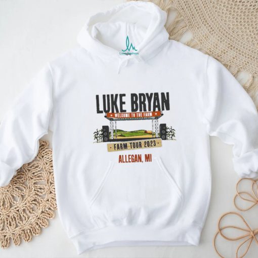 Official Luke Bryan Farm Tour 2023 Allegan, MI Shirt