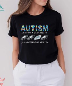 Official Philadelphia Eagles Autism It’s Not A Disability It’s A Different Ability 2023 shirt