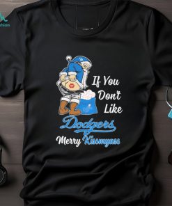 Official Santa Claus If You Don’t Like Los Angeles Dodgers Merry Kissmyass Shirt