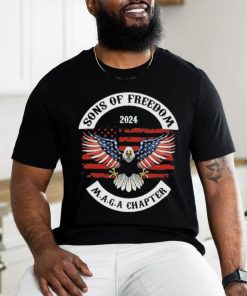 Official Sons Of Freedom 2024 Maga Chapter Eagle Flag America Shirt