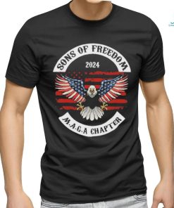 Official Sons Of Freedom 2024 Maga Chapter Eagle Flag America Shirt