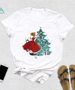 Official a Very Merry Christmas Girl Christmas Tree T shirt