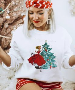 Official a Very Merry Christmas Girl Christmas Tree T shirt