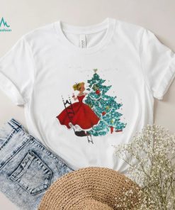 Official a Very Merry Christmas Girl Christmas Tree T shirt
