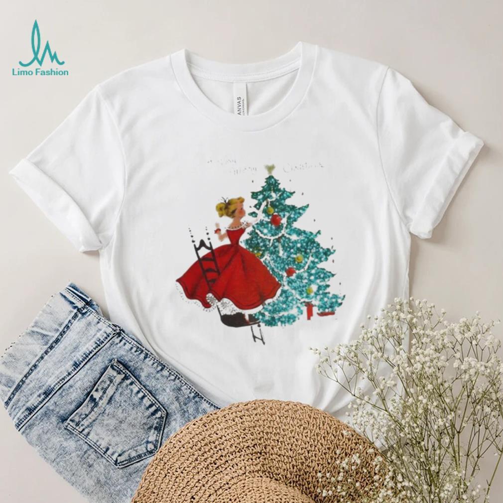 Official a Very Merry Christmas Girl Christmas Tree T shirt Official a Very Merry Christmas Girl Christmas Tree T shirt