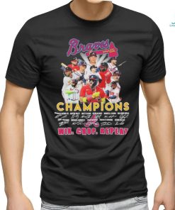 Atlanta Braves Champions Win Chop Repeat signatures shirt, hoodie