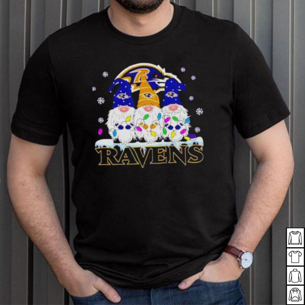 Tops, Gnomies Baltimore Ravens Christmas Shirt