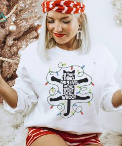Official cat If That Thing Had 9 Lives She Just Spent 'em All Whoo Christmas T shirt