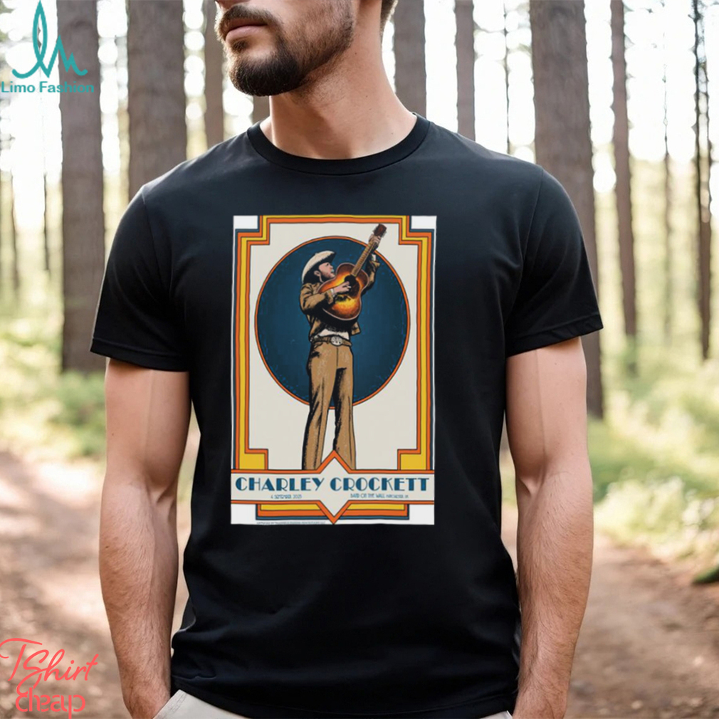 Official charley crockett tour band on the wall manchester uk sept 4 2023 shirt Official charley crockett tour band on the wall manchester uk sept 4 2023 shirt