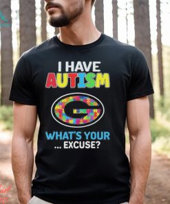 Official green Bay Packers I have autism awareness what’s your excuse shirt