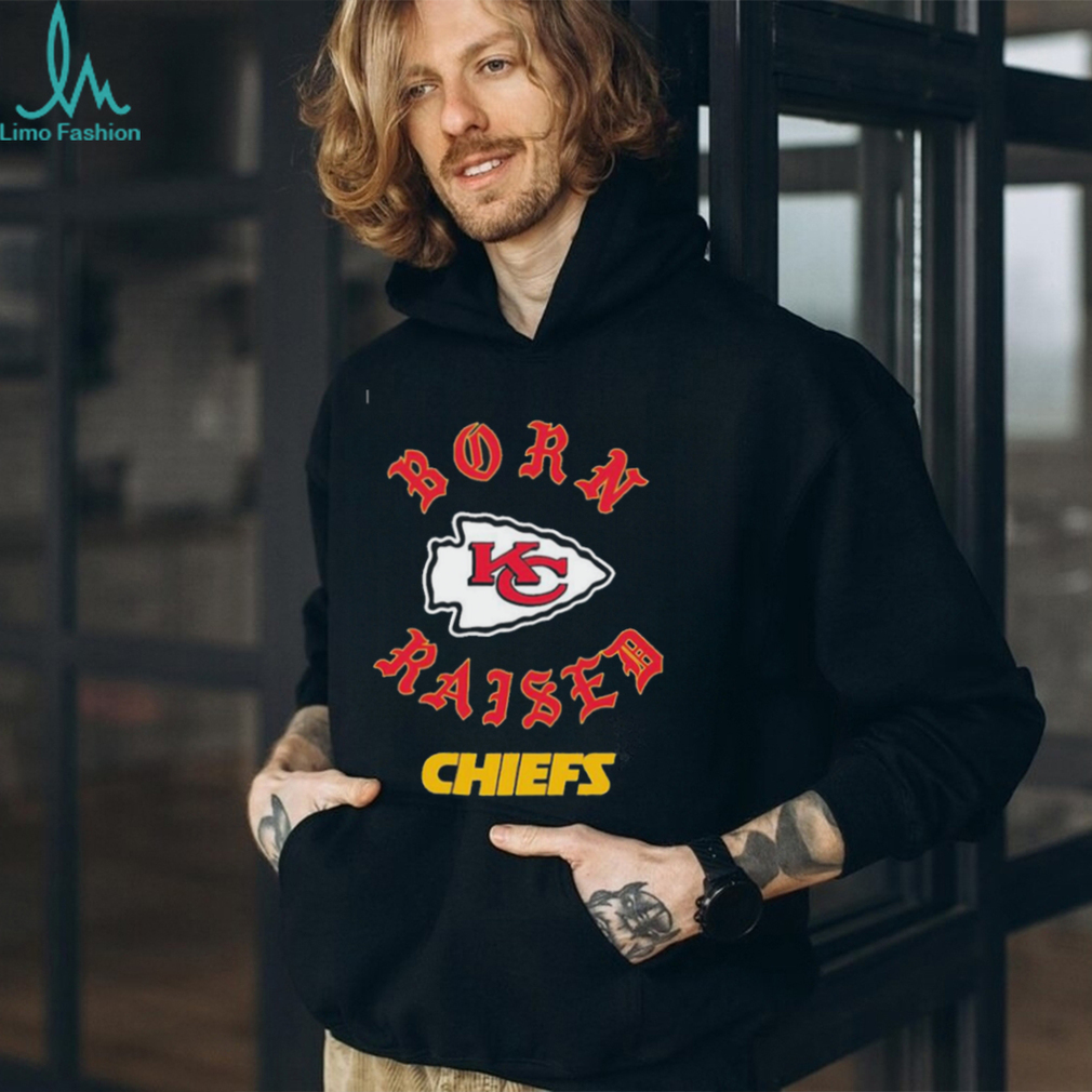 Unisex Born x Raised Red Kansas City Chiefs Pullover Hoodie Size: Small