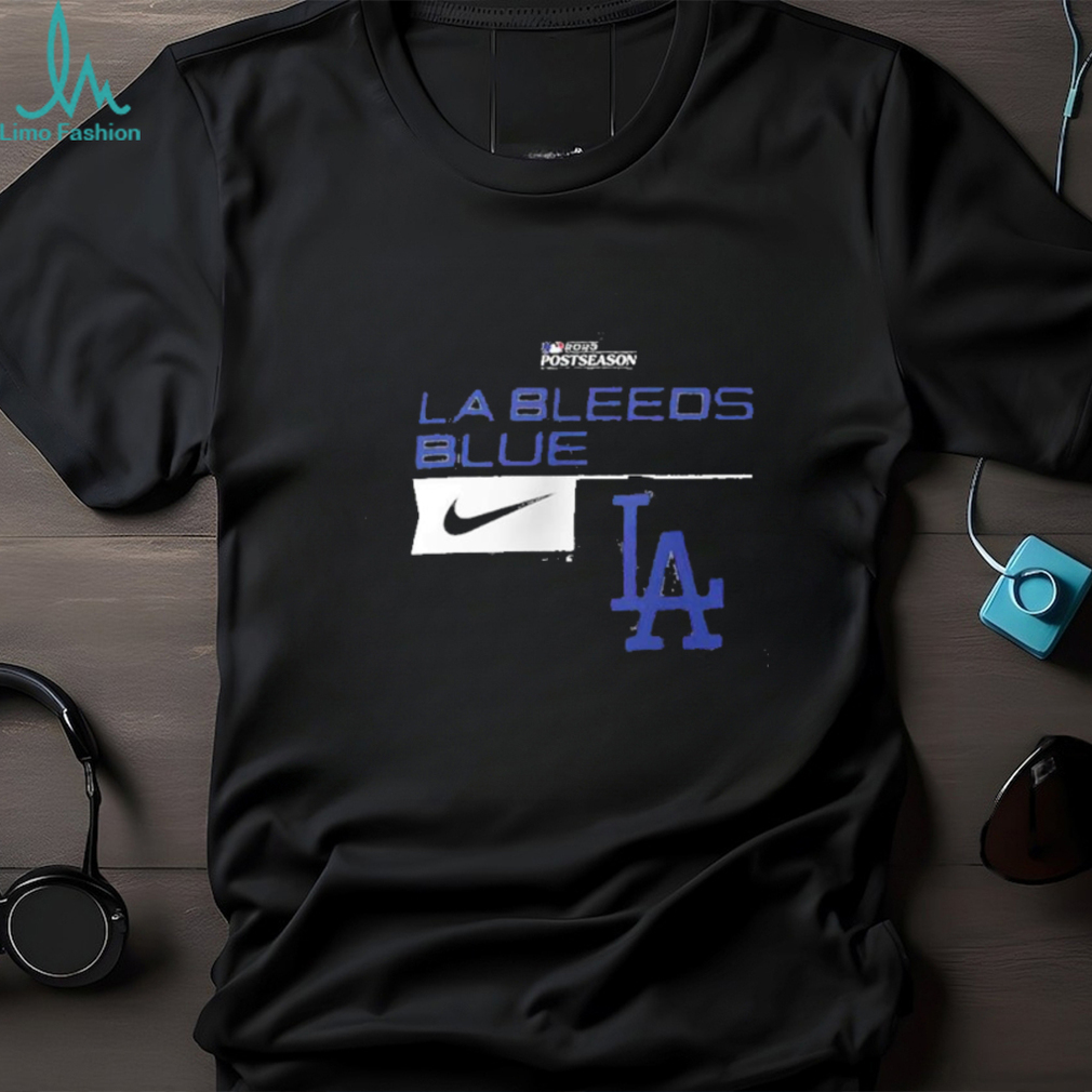 Blue Nike MLB LA Dodgers Logo T-Shirt