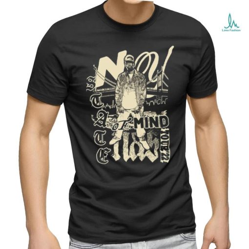 Official nasir jones shop nas black 2023 ny satate of mind tour shirt