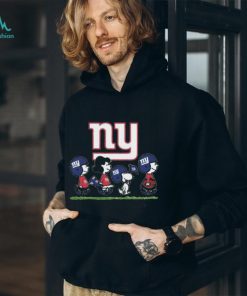 Snoopy Paints The New York Giants Logo Football T-Shirt