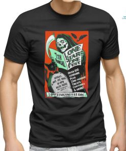 Official skeleton 7th annual lone star zine fest shirt
