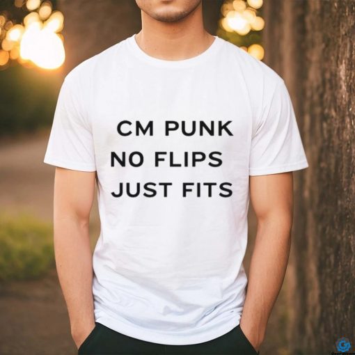 Official wrestleOps Cm Punk No Flips Just Fits Shirt