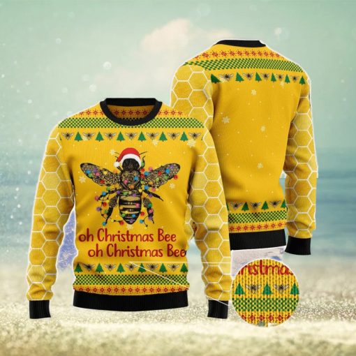 Oh Christmas Bee All Over Printed 3D Ugly Christmas Sweater Christmas Gift For Men And Women