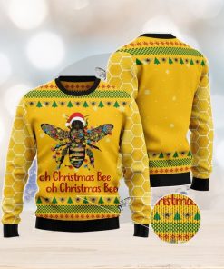 Oh Christmas Bee All Over Printed 3D Ugly Christmas Sweater Christmas Gift For Men And Women