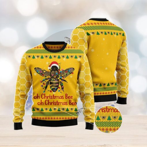 Oh Christmas Bee All Over Printed 3D Ugly Christmas Sweater Christmas Gift For Men And Women