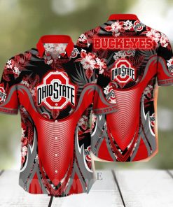 Ohio State Buckeyes NCAA Floral Tropical All Over Printed Classic Hawaiian Shirt