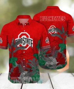 Ohio State Buckeyes NCAA Flower All Over Print Classic Hawaiian Shirt