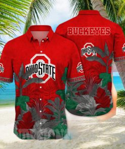 Ohio State Buckeyes NCAA Flower All Over Print Classic Hawaiian Shirt