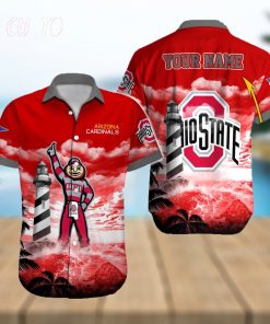 Ohio State Buckeyes NCAA Hawaiian Shirt Logo Fans Gift Beach For Men And Women Custom Name