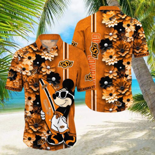 Oklahoma State Cowboys Aloha Mick Pattern Hawaiian Shirt For Fans