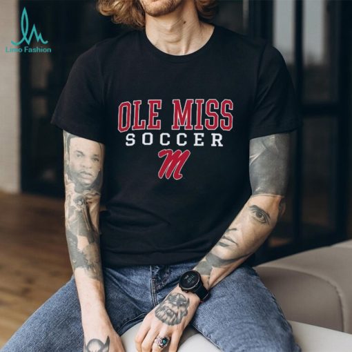 Ole Miss Rebels Champion Soccer Stack Logo T Shirt