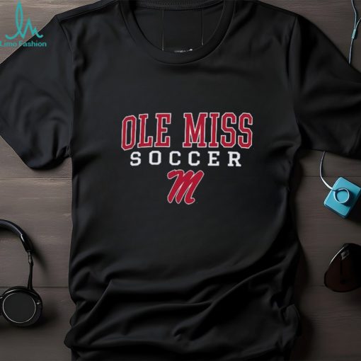 Ole Miss Rebels Champion Soccer Stack Logo T Shirt