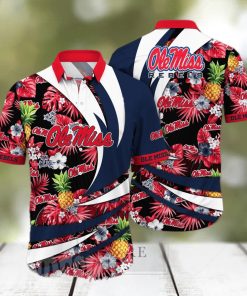 Ole Miss Rebels NCAA Floral Classic Full Printed Hawaiian Shirt