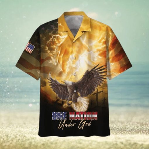 One Nation Under God Eagle Hawaiian Shirt – Gifts For Christian Families