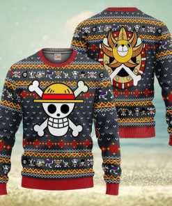 One Piece Straw Hat Priate Symbol Ugly Christmas Sweater Xmas Gift