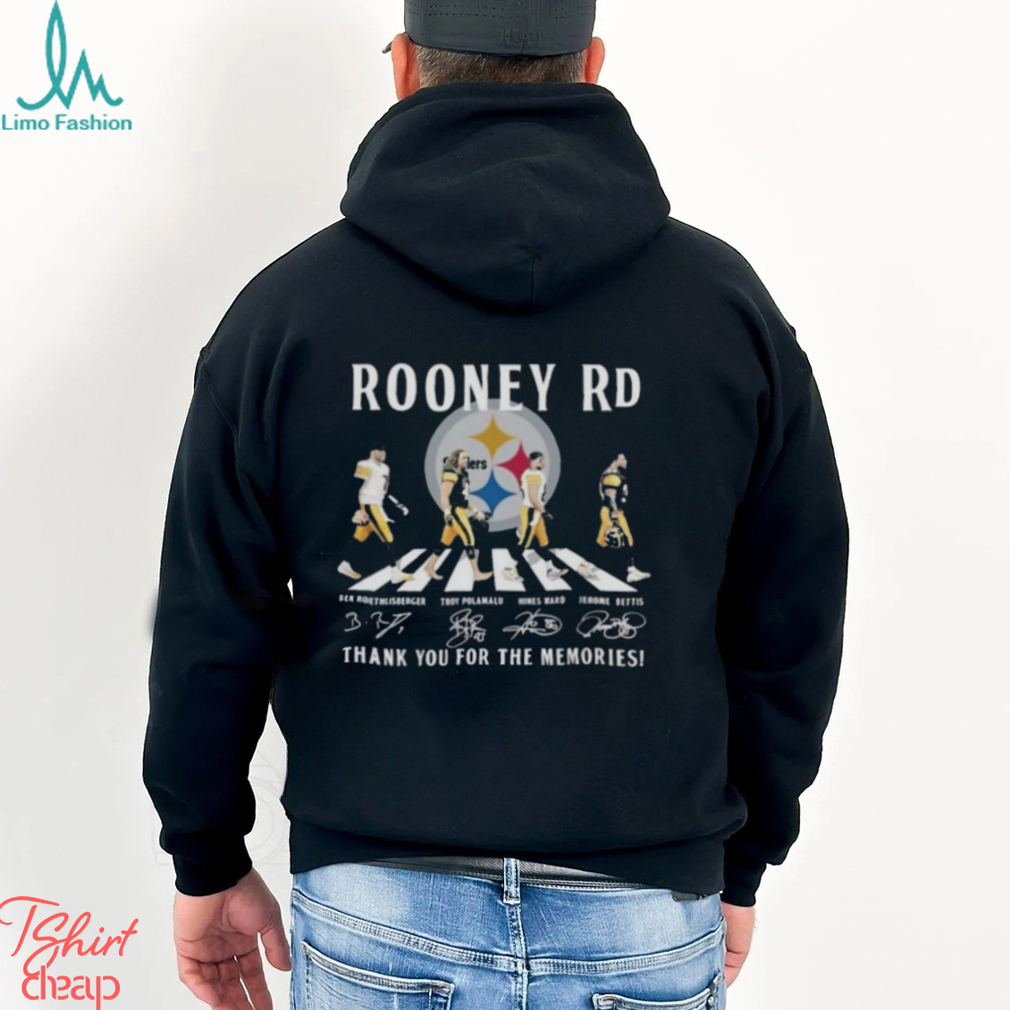 Rooney RD Pittsburgh Steelers thank you for the memories signatures shirt,  hoodie, sweater, long sleeve and tank top