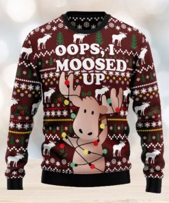 Oops, I Moosed Up Ugly Christmas Sweater Thankgiving Gift Men Women