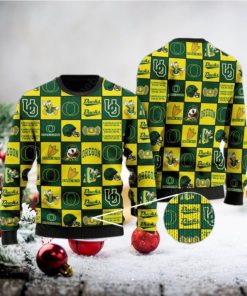 Oregon Ducks Logos Ugly Christmas Sweater