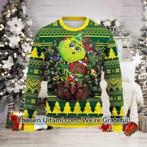 Oregon Ducks Sweater Outstanding Baby Grinch Oregon Ducks Gift