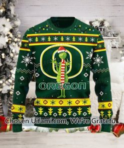 Oregon Ducks Ugly Sweater Surprising Grinch Oregon Ducks Gift Ideas