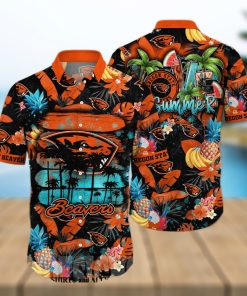 Oregon State Beavers NCAA Flower All Over Print Hawaiian Shirt