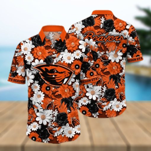 Oregon State Beavers NCAA Flower Hawaii Shirt For Fans