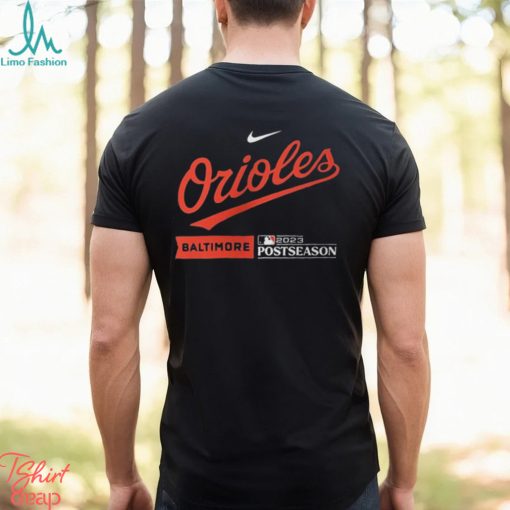 Original baltimore orioles nike 2023 postseason authentic collection dugout shirt